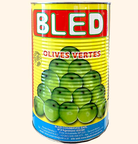 Bled Gröna Oliver med Kärna